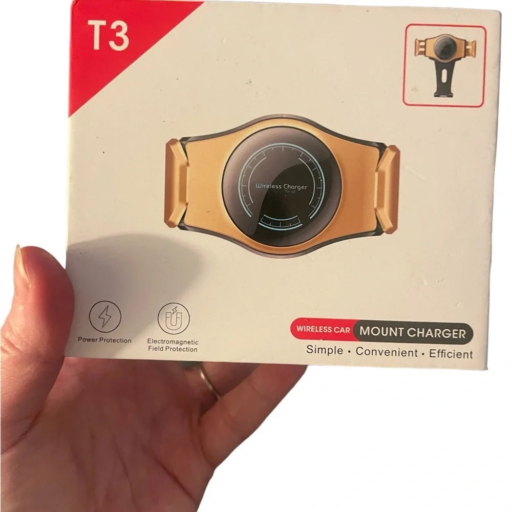 T3 wireless mount charger 360 rotation steady clamp